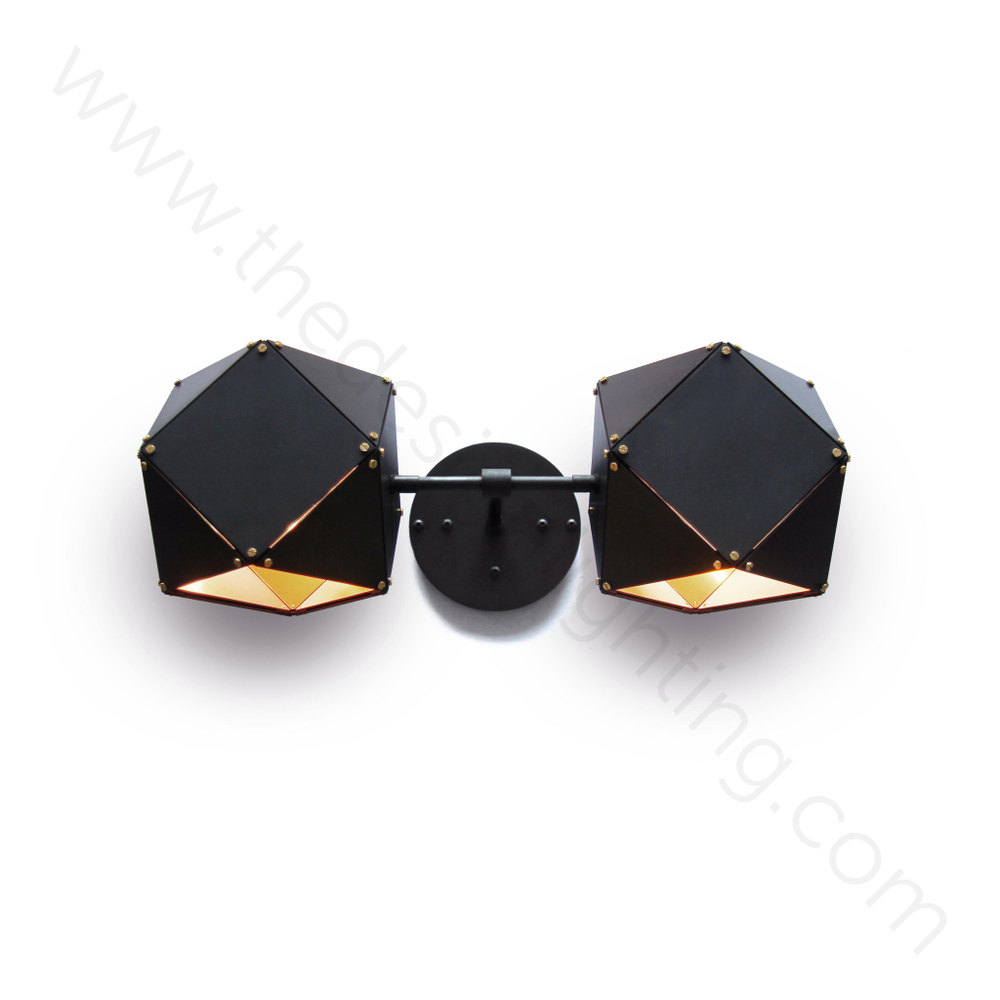 Wall design lamp  Welles Double by Gabriel Scott