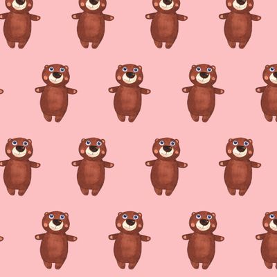 Buy baby fabric animals teddy bears pink