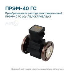 Преобразователь расхода электромагнитный ПРЭМ-40 ГС L0/-/16/НЖ/IP65/12/C1