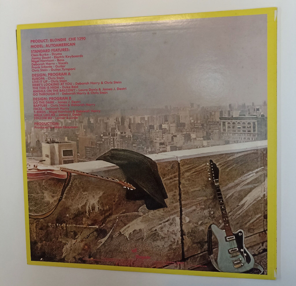 Винтажная виниловая пластинка LP Blondie AutoAmerican (Japan 1980) (No Obi)