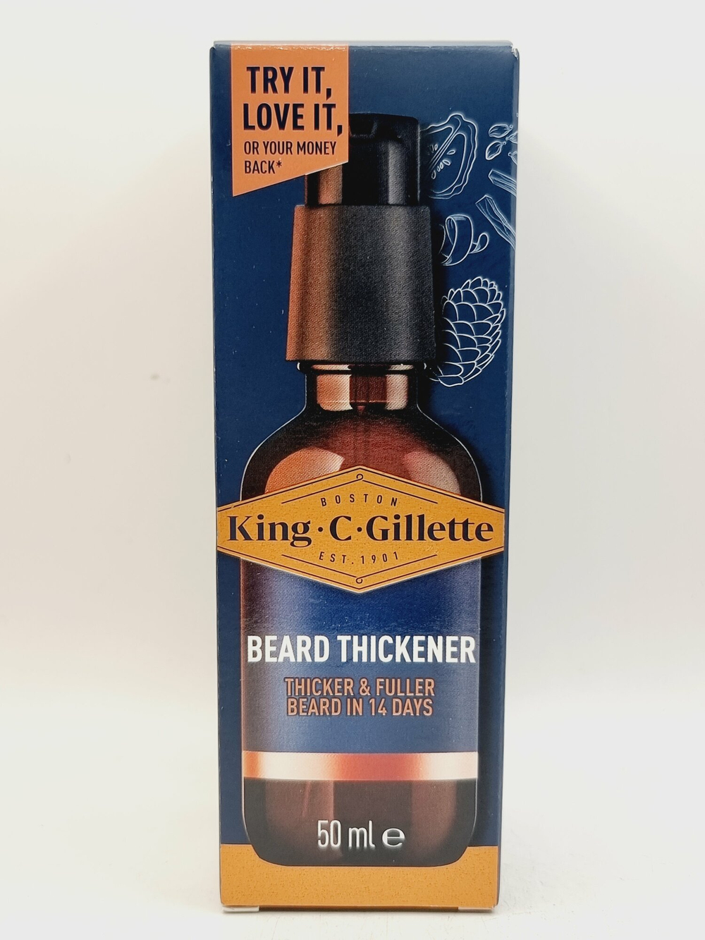 Сыворотка спрей для бороды Gillette King C. Gillette, с витамином В и кофеином 50 мл (Из Финляндии)