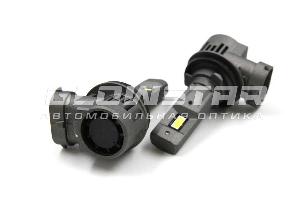 Cветодиодные лампы H8/H9/H11/H16 Sariti V2 с вентилятором, 5500К, 12V, 45W Customizet-Grad (комплект, 2шт)