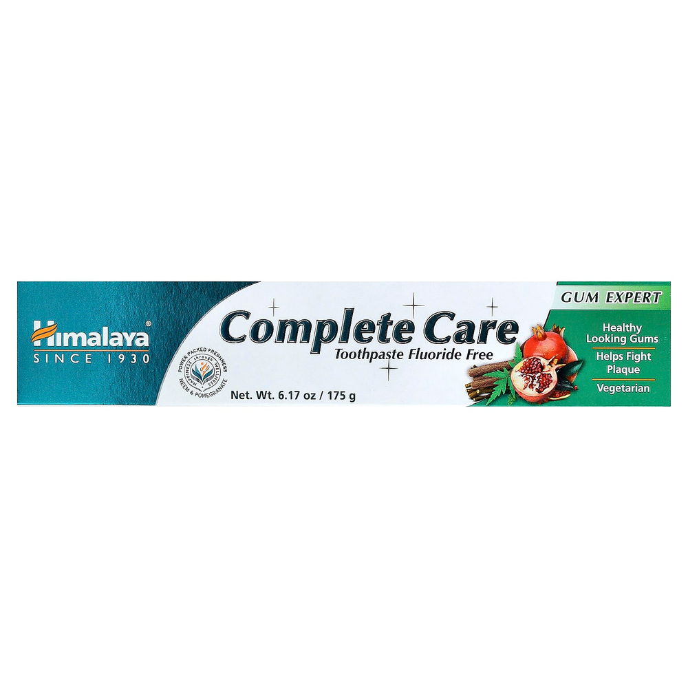 Himalaya, Зубная паста Complete Care без фторидов, нима и граната, 175 г (6,17 унции)