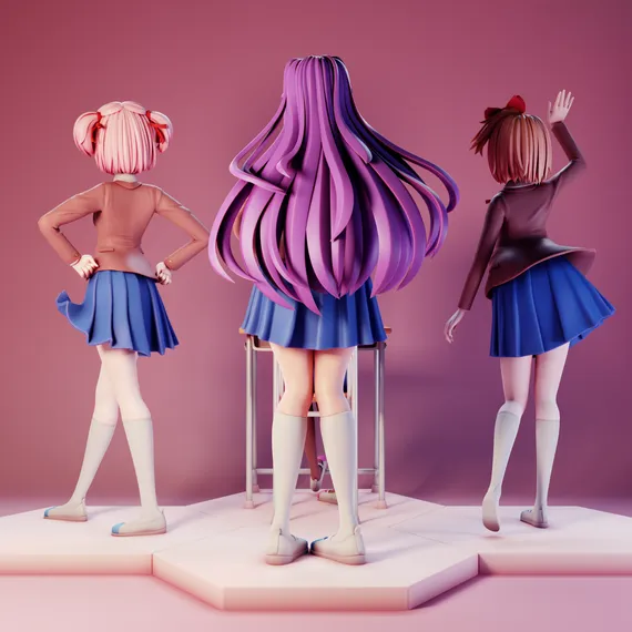 DDLC Girls Set - Doki Doki Literature Club