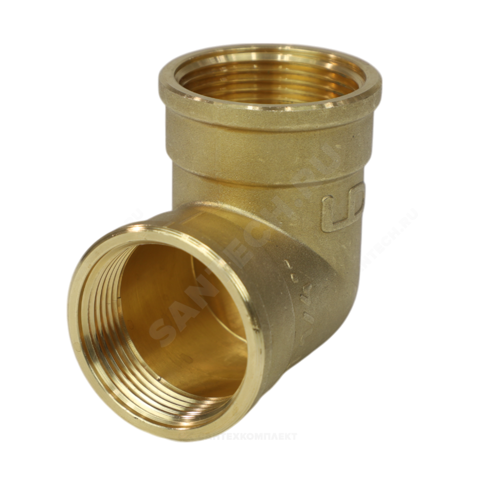 Угольник латунь Ду 50 (2") ВР LD LD.65.512.50