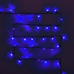 Гирлянда для улицы «Мерцание» 11м 120 ламп LED чёрный провод,1 реж.,IP-54, Синий (возможность соединения)