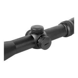 Прицел оптический BRITE WA4X 2.5-10X50 IR - крупный план узла ввода поправок с закрытыми защитными крышками
