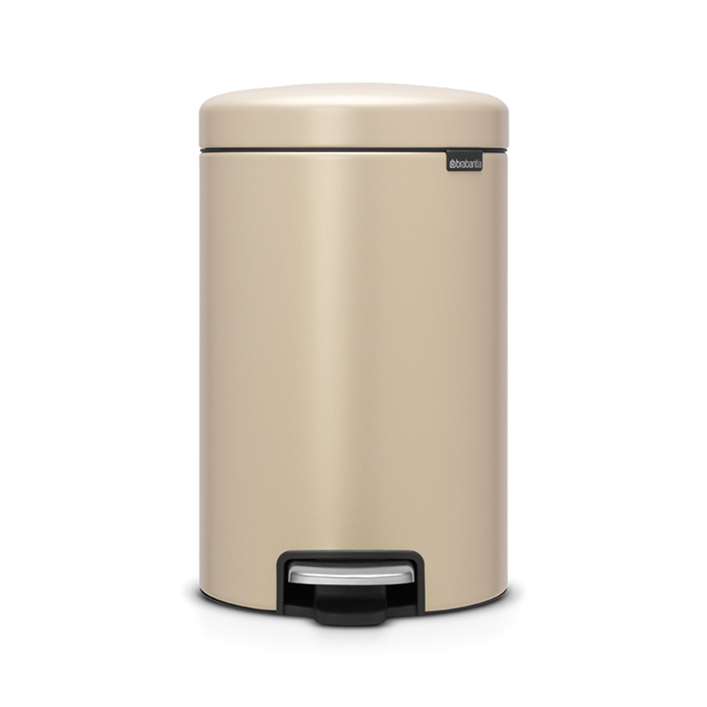 Мусорный бак с педалью newIcon 12л Brabantia Минерально-золотой