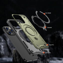 Чехол Magneto Case с кольцом для iPhone 15 Pro