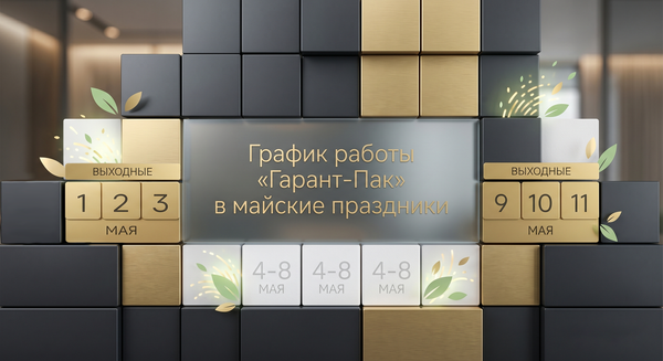 График работы «Гарант-Пак» в майские праздники График работы «Гарант-Пак» в майские праздники