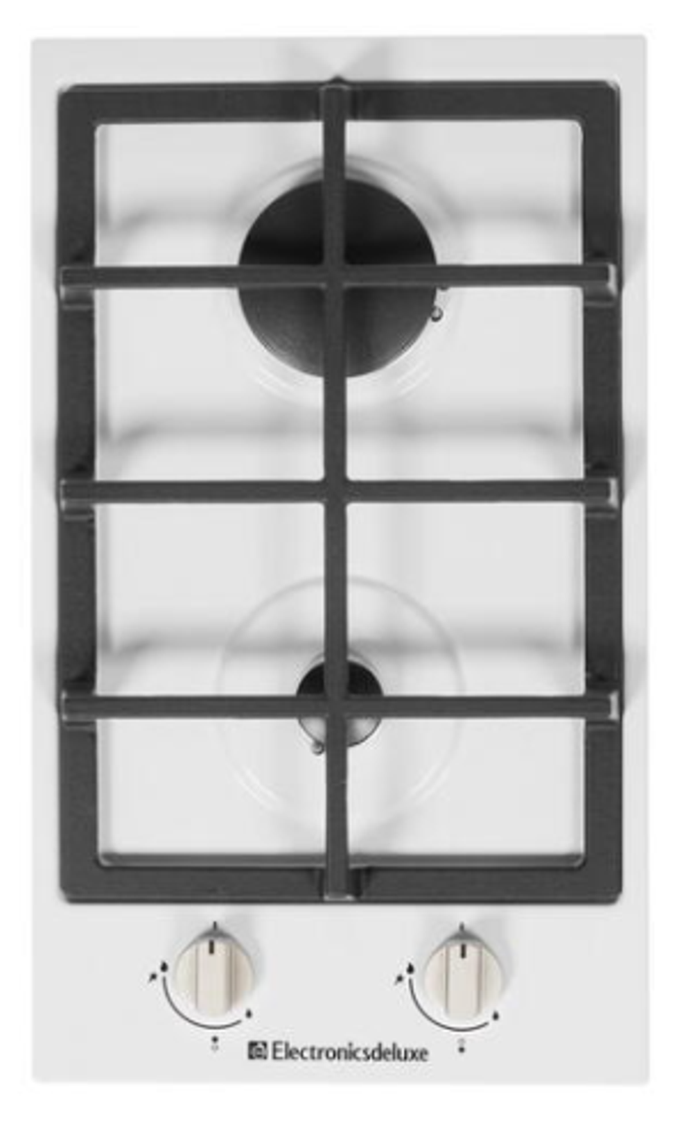 Поверхность варочная  Electronicsdeluxe TG2 400215F-003 (белая эмаль Ч.Р. газ/к., 29*51) Россия