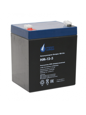 Аккумулятор Парус Электро HM-12-5  ( 12V 5Ah / 12В 5Ач ) - фотография