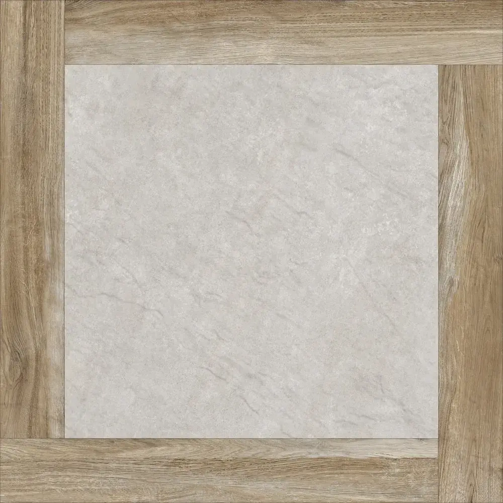 Керамогранит Alma Ceramica GFU04RIC47R Ricci 60x60 бежевый / коричневый / серый сахарный под дерево / бетон / цемент