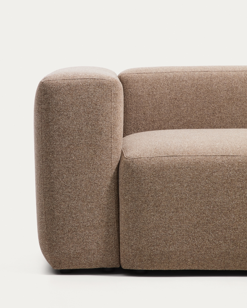 Угловой диван Blok из коричневой синели, 4 места, 290 x 290 см