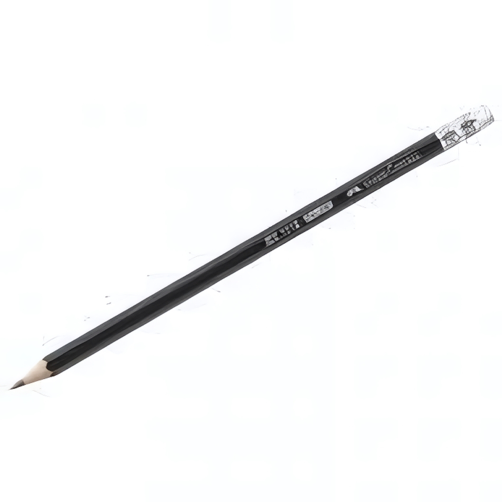 Карандаш ч/г HB, с ластиком, заточен. "1112" (Faber-Castell)