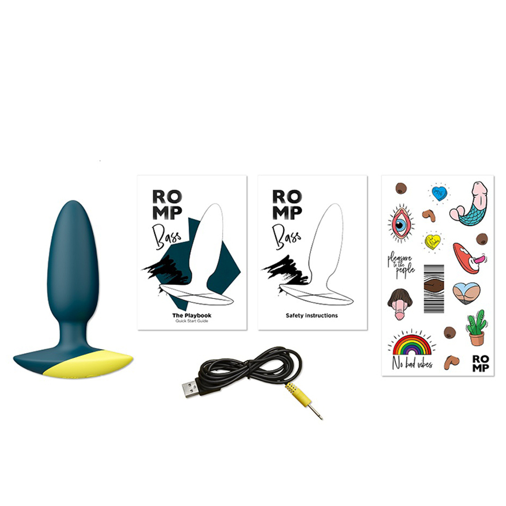 Анальная вибропробка 10,3см Romp Bass Silicone Vibrating Butt Plug RP281SG8