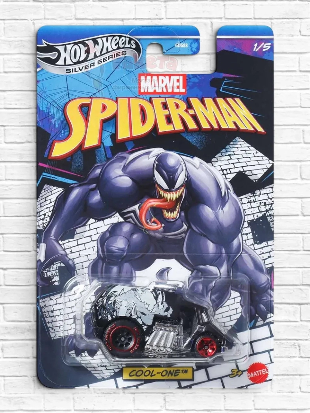 Машинка Хот Вилс Marvel Spider Man Cool One GDG83 JKX25