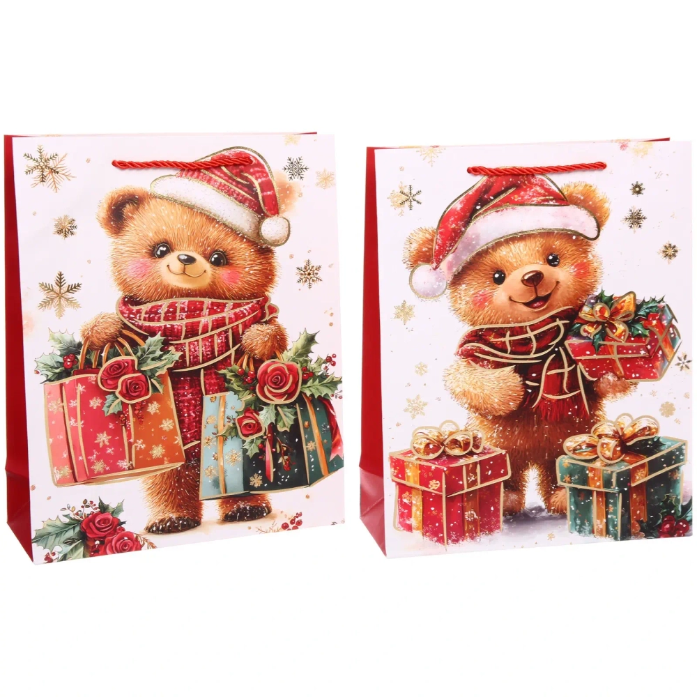 Пакет подарочный «Honey Bear» 26*32*10 см, микс