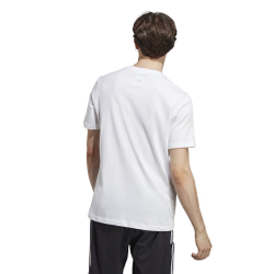 Мужское теннисное поло adidas LIN Singel Jersey T-Shirt Men - White, Black