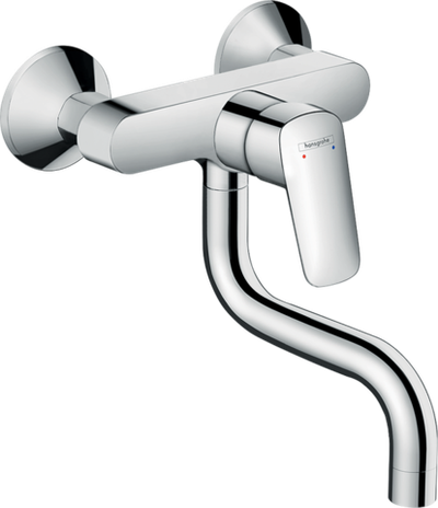 Смеситель для кухни Hansgrohe Logis M31 Кухонный однорычажный, настенный, с низким 71836000