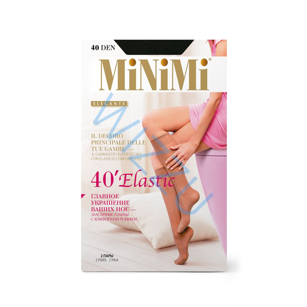 Гольфы MiNiMi Elastic  2 пары  40 гольфы Nero