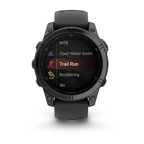 Fenix E - 47 мм, AMOLED (серый безель, черный силиконовый ремешок)