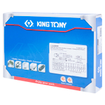 KING TONY (9-2526MR) Набор торцевых головок 1/4" с принадлежностями, ложемент, 26 предметов