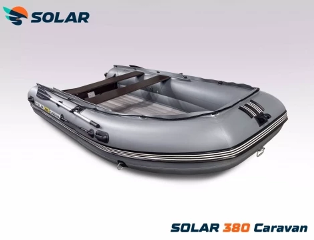 Лодка надувная моторная solar-380 caravan к