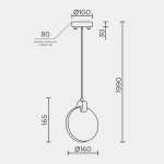 Подвесной светильник MODELUX ML.88097.1 CR