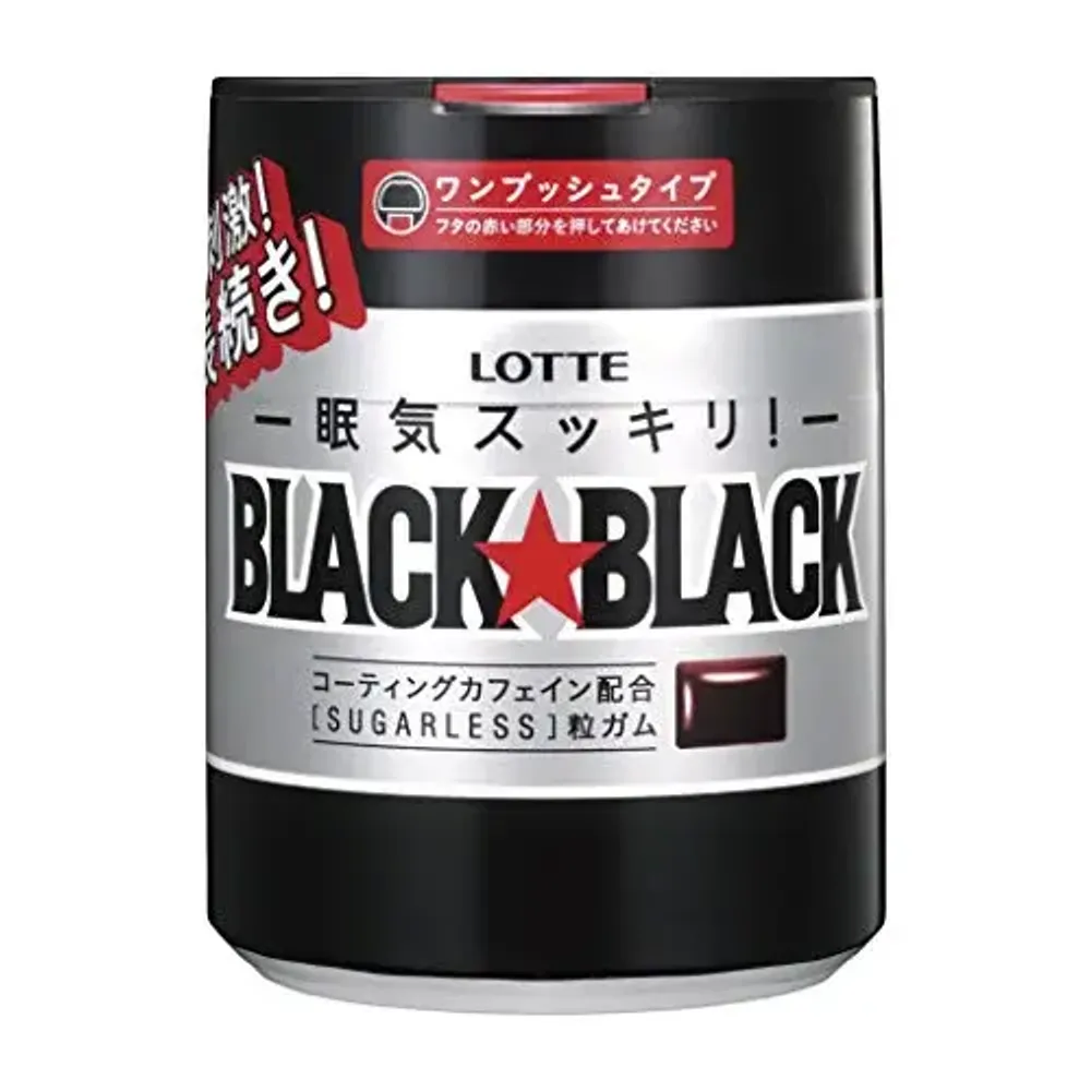 Жевательная резинка "Black Black Gum Drop" Lotte, 140г
