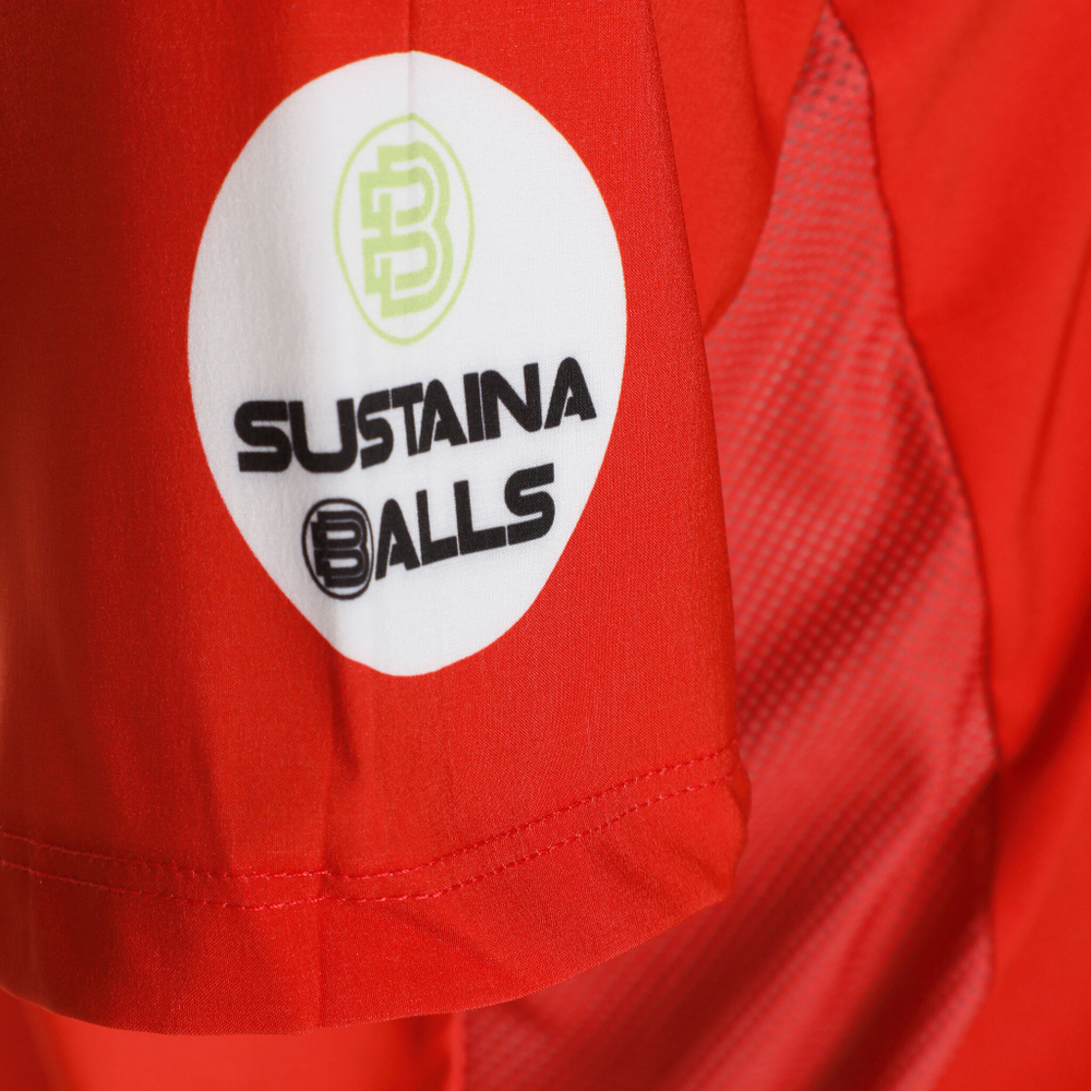 Мужское теннисное поло Bullpadel Odeon Tello T-Shirt Men - Red