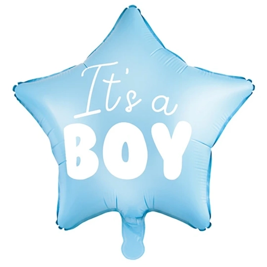 Шар Звезда IT'S A BOY голубой