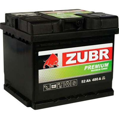 ZUBR Premium 52Ah L+ (низкий)