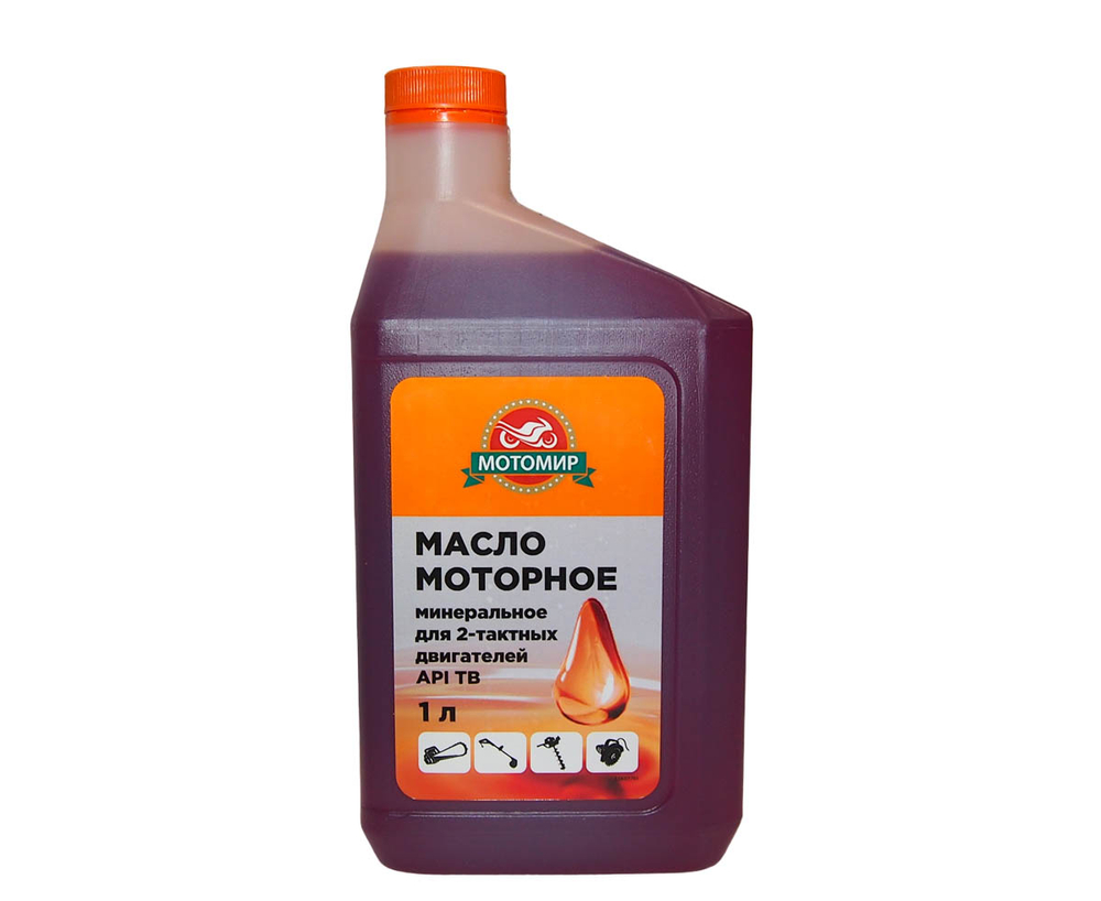 Масло МОТОМИР для 2т двигателей, минеральное API TB (1 литр)
