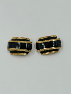 Клипсы для обуви с чёрной эмалью S. G. D’OR