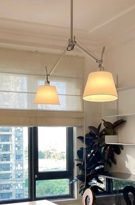 Ceiling design lamp Tolomeo by Artemide (2 lampshade )