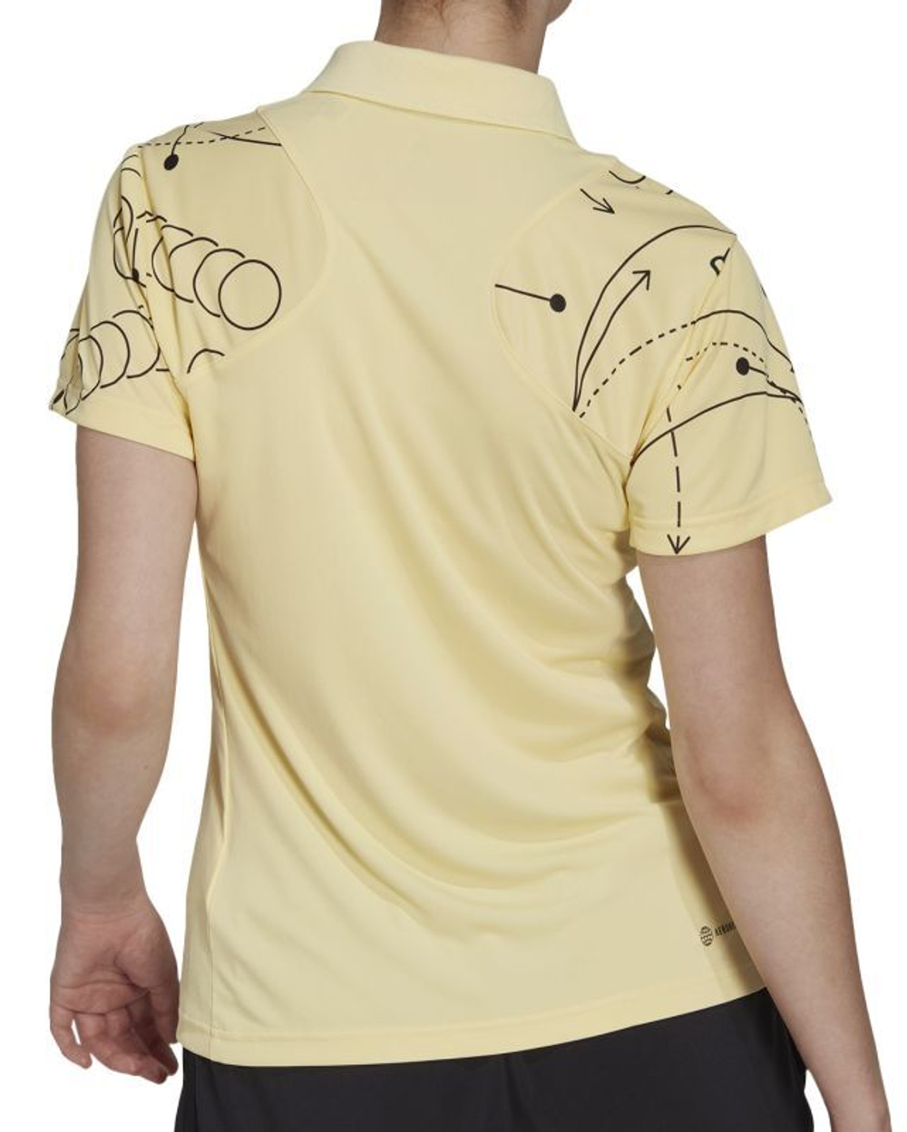 Женское поло Adidas Club Tennis Graphic Polo Shirt - желтый