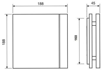 Лицевая панель для вентилятора Soler & Palau Silent 100 Design Black