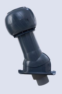Готовый комплект, изолированный на скатные кровли из профильного листа МП-20 (С20) d 125/160 мм, цвет серый графит RAL 7024, серия Static