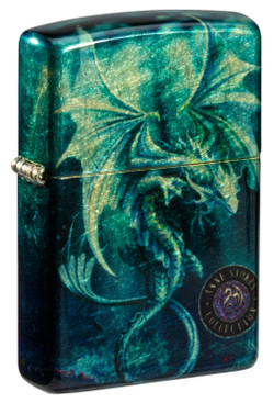 Зажигалка Zippo Anne Stokes с покрытием 540 Tumbled Brass, латунь/сталь, разноцветная, 38x13x57 мм