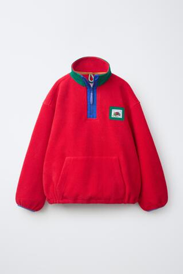 ZARA - FRUIT OF THE LOOM™ ФЛИСОВАЯ ТОЛСТОВКА, КРАСНЫЙ