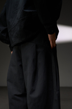Брюки Blue Monte Pleated Casual Pants "Dianchi Night Darkness"