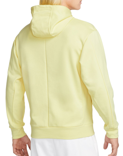 Мужская теннисная кофта Nike Court Fleece Tennis Hoodie - lemon chiffon