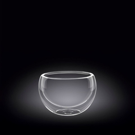 Салатник d =80 мм. 200 мл. с дв. стенками Thermo Glass Wilmax (57621)