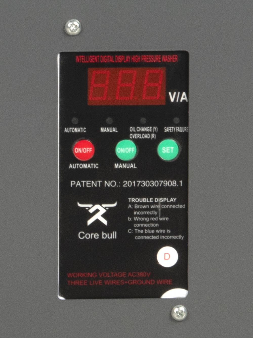 WDK-HPW4000S Профессиональный стационарный аппарат высокого давления 4KW, 380V, 200 bar, 15л/мин, 1450 об.мин.