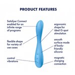 Мульти вибратор Satisfyer G-Spot Flex 4+ голубой Connect App