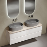Sancos Столешница для ванной комнаты из керамогранита SANCOS Kreman 1400х460 без отверстия под смеситель, арт.TT140A2