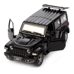 Модель ин. мет. "Jeep wrangler sahara" 12см, двер, баг, чёрн, коробка SAHARA5D-12-BK (Технопарк)