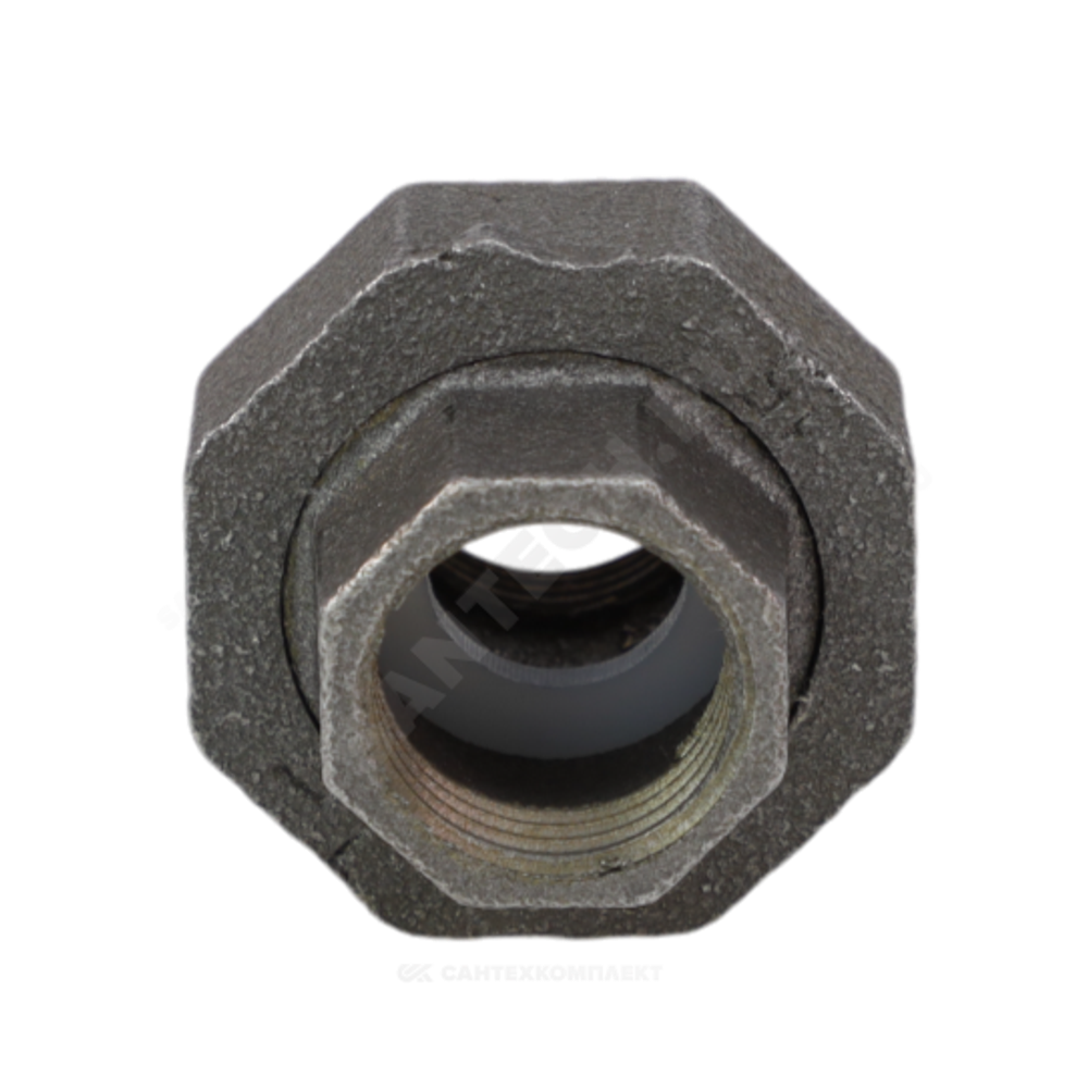 Соединитель прямой американка чугун Ду 15 (1/2") ВР/ВР Fittex