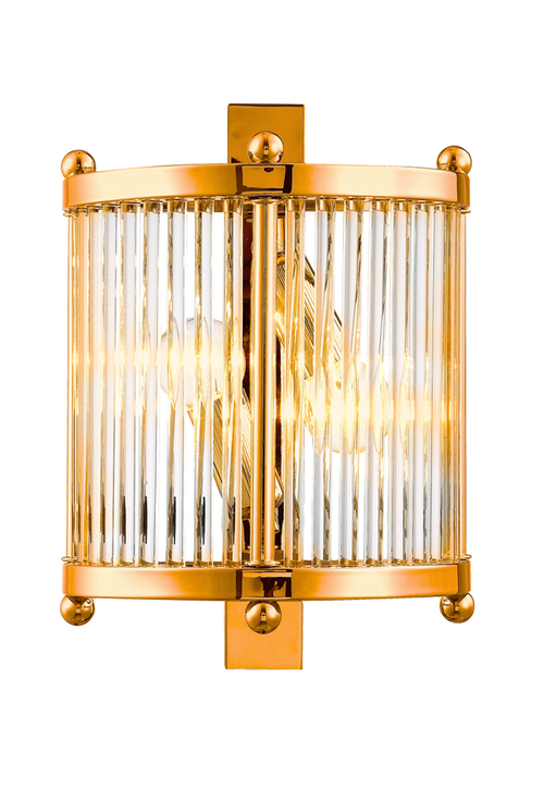 Настенный светильник Crystal Lux TADEO AP2 GOLD/TRANSPARENTE